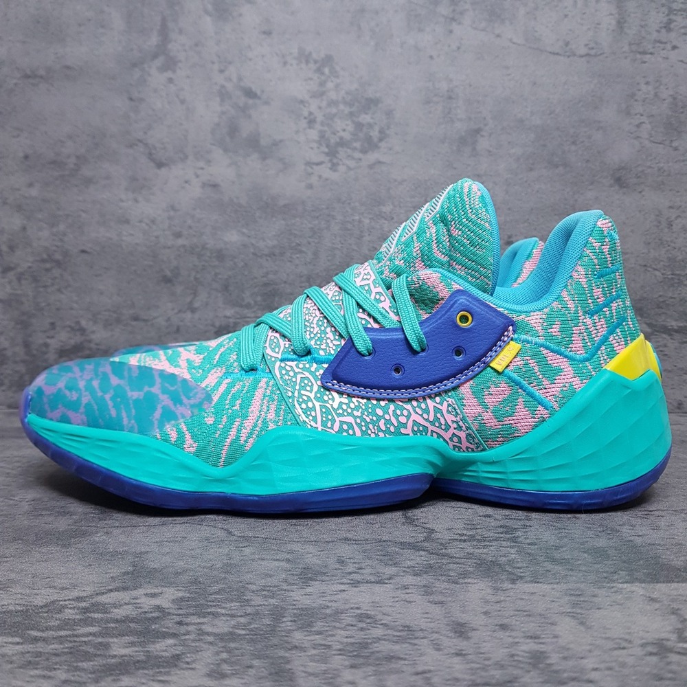 ADIDAS Harden Vol. 4 GCA Basketball Shoes Mens Size 12.5 Shock Mint FY0894